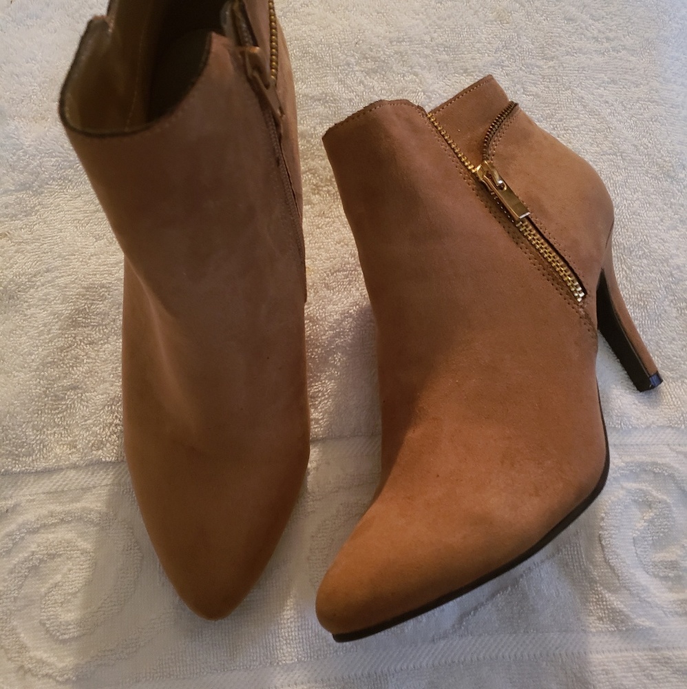 Tan Ankle Booties